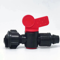 Mini vanne pour raccords de ruban d'irrigation goutte à goutte agricole