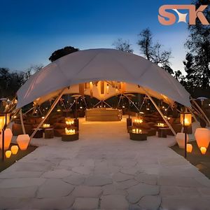 Star Valley Portable Mobile House Large Outdoor Glamping Pavilion <b>for</b> Event Wedding Party With Wooden <b>Frame</b> <b>Canvas</b> Roof SXKON - Product Image 3