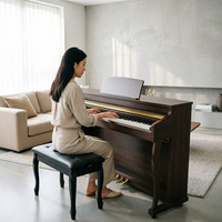 Offre Spéciale DEMAN XH-8806-4 Contrôleur MIDI Professionnel Style Moderne 88 Touches à Mécanisme Marteau Numérique (Beffa) 3 Pédales Multicouches