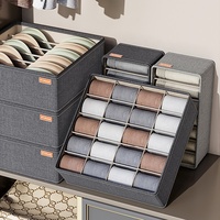 Tiroir organisateur de sous-vêtements extensible personnalisé diviseur de chaussettes pliable en tissu Oxford pour organisateur de sous-vêtements en tissu de sac