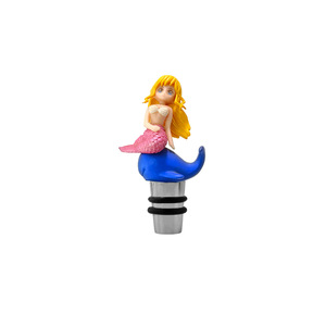 Blonde Mermaid Wine Stopper Plastic Sealing Bottle Neck Stopper For Wine Spirits - Product Image 1