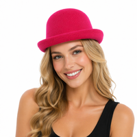 Mini chapeau en tissu floqué vierge, personnalisable et adaptable, plusieurs tailles, accessoire pour pinces à cheveux pour animaux de compagnie et loisirs créatifs