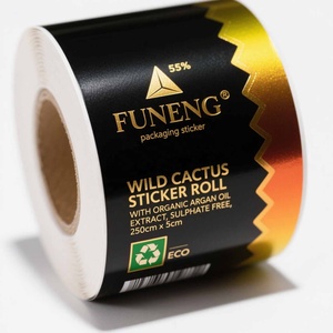 <span class=keywords><strong>2025</strong></span> Bán hàng nóng tùy chỉnh sản phẩm nhãn hiệu chất lượng cao chống thấm nước Kháng UV mạnh mẽ Stick Vàng logo in vinyl Sticker - Product Image 5