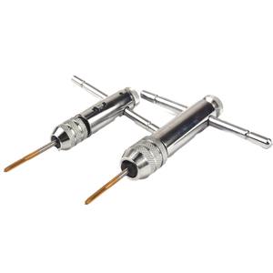 Llave de Trinquete Ajustable M3-M8 para Machuelos, con Accesorios de Roscado Extendido M5-M12 para Roscado Hacia Adelante y Hacia Atrás - Product Image 4