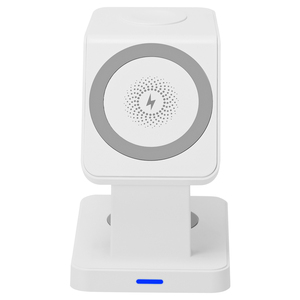 Base de Carga Inalámbrica Magnética <span class=keywords><strong>3</strong></span> en 1 Wesdar, Estación de Carga Rápida de 15W para Dispositivos Inteligentes <span class=keywords><strong>IOS</strong></span> - Tipo-C - Product Image 2