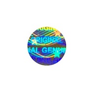 Étiquettes holographiques adhésives personnalisées, découpe laser sur vinyle, logo de sécurité scintillant, hologramme anti-contrefaçon