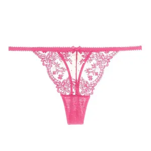 Low-rise Seamless Thong Panty For Women Seamless Thong Light Pink Panty Sexy G Strings With Bow