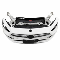 Conjunto de Parachoques Delantero Original Usado para Mercedes-Benz CLS C257 2019-2023, Completo con Radiador, Parte Frontal OEM