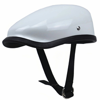 Casque de moto en fibre de verre trois-quarts, demi-casque, casque de conduite universel toutes saisons