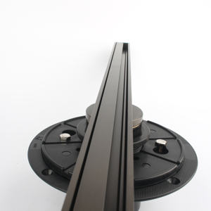 Bangqi Heavy Duty 30*600mm nero ottone lineare doccia a pavimento di rotazione 360 moderno stile sottile per i bagni dei bacini dell'hotel - Product Image 5