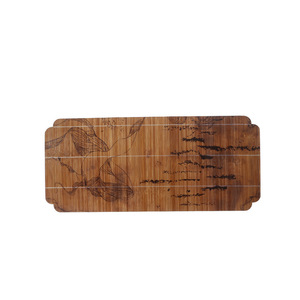 Handmade Bamboo Woven Tea <b>Mat</b> Set Irregular Shape Zen Style Heat Insulating Waterproof Tea Table Runner With Cups Coasters - Product Image 5