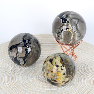 Sphère d'agate de flamme naturelle polie en gros pour la collection de spécimens - Product Image 2