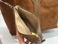 Sac fourre-tout à bandoulière pour femme en cuir véritable, couleur unie, design tendance, grande capacité, sacs à main de haute qualité pour dames, vente en gros