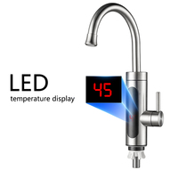 Robinet de cuisine chauffant à eau chaude instantanée 230V avec affichage – Modèle basique pour eau bouillante instantanée