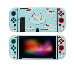 Capa protetora para console de jogos, capa de TPU Soft Shell colorida NS Soft Shell desenho animado para Nintendo Switch Lite