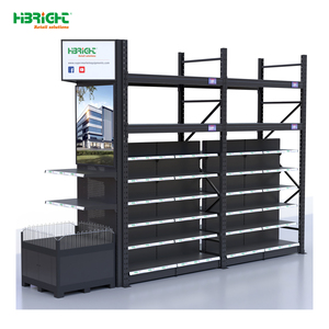 Estante de Exhibición Metálico Moderno de Alta Luminosidad para Supermercados y Tiendas Minoristas - Product Image 1