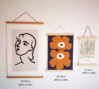 Cadre magnétique pour affiches en MDF couleur bois – Aimants pour murs, impressions, toiles, œuvres d'art, peintures