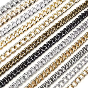 Metal Chain Bag Extension Chain Aluminum <b>Oxidation</b> Process For DIY Handbags Crossbody Bags Accessories - Product Image 3