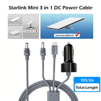 Cable de Carga para Auto VOITATOP con Conector Giratorio Sellado de 180 Grados, 3 en 1, DC 12-24V (Conductor de Cobre Puro de 18AWG), Revestimiento de Silicona