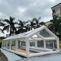Tente gonflable géante transparente imperméable de couverture de piscine de dôme de piscine extérieure