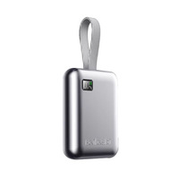 Batterie externe portable mini haute capacité à charge rapide avec câble intégré, sortie DC, alimentation mobile personnalisable
