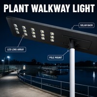 Lámpara Solar LED de Aluminio de Alta Luminosidad de 500W, Resistente a la Intemperie, Ahorro de Energía, para Iluminación de Carreteras y Áreas Comunitarias