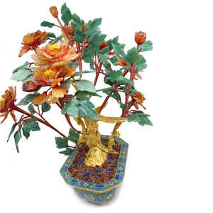 <span class=keywords><strong>ต้น</strong></span>บอนไซดอกโบนไซหยกธรรมชาติขนาดใหญ่ - Product Image 5