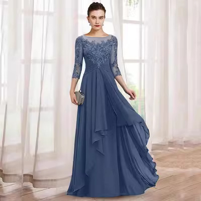 In Stock Dark Gray Evening Gowns Elegant Beaded Keyhole Neckline |  Alibaba.com