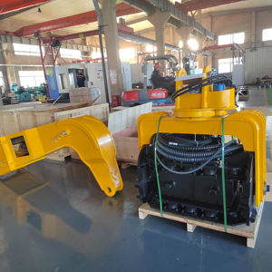 Martello Vibrante per Pali SJ250 CX240 CX290 Montato su Escavatore per la Posa di Fondazioni a Palancole - Product Image 1