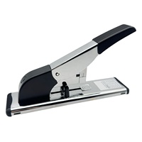 Agrafeuse métallique robuste EMDA Modèle 300559 pour fournitures de bureau, capacité 160 feuilles, bras long, profondeur de pliage 70 mm, pour reliure manuelle