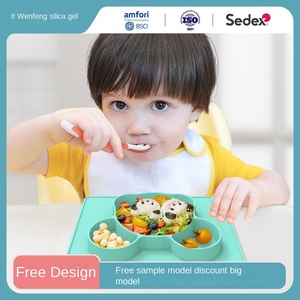 Piatti e Ciotole in Silicone Creativi a Forma di Cartone Animato con Ventosa per Bambini, Set da Pranzo per Neonati - Product Image 3