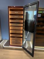 Humidor intelligent Raching RR780 avec compresseur, en cèdre espagnol, contrôle précis de l'humidité et de la température, application par empreinte digitale