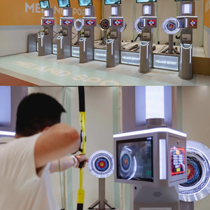 <span class=keywords><strong>Tiro</strong></span> <span class=keywords><strong>con</strong></span> <span class=keywords><strong>arco</strong></span> móvil para interiores de alta tecnología, <span class=keywords><strong>tiro</strong></span> <span class=keywords><strong>con</strong></span> <span class=keywords><strong>arco</strong></span> real <span class=keywords><strong>con</strong></span> informes de puntuación en tiempo real, juegos divertidos y entretenidos - Product Image 2