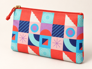 Bolsa con Cierre de Patrón Geométrico Personalizado, Tamaño Mediano, Textil de Moda, Uso Diario, 3 Piezas, Lona 100% RPET, MOQ Bajo - Product Image 4