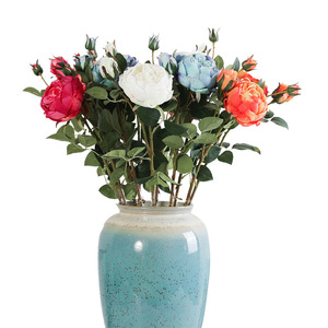 2023 nuovo stile vero tocco fiore in lattice rosa idratante sensazione di mano Rose artificiali - Product Image 1
