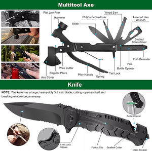 Set di Attrezzi Multifunzione Bochen per Equipaggiamento Tattico EDC per Escursioni in Campeggio e Autodifesa in Vendita - Product Image 5