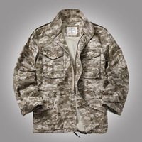 Veste bomber ample vintage pour homme, style uniforme de travail d'hiver, avec poches cargo, 100% coton, coupe-vent et imperméable