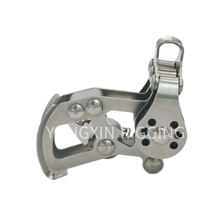 بكرة نايلون ثلاثية العجلات من الفولاذ المقاوم للصدأ مع ملحقات ومحمل لليخت الكاياك - Product Image 3