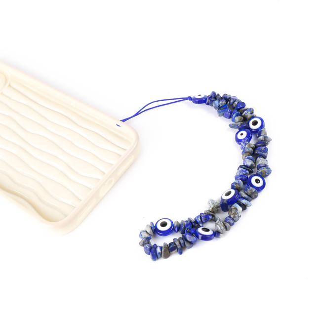 Custom Evil Eye Mobile Phone Lanyard Phone Chain for Anti-Lost Beads Mobile Phone Strap Accessories