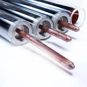 2024 New Type Aluminum Copper Coil Solar Tube Collector System U Pipe Optional