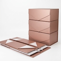 Boîte cadeau personnalisée de luxe rectangulaire avec revêtement UV, vente en gros, écologique, pour demoiselles d'honneur, mariage, avec couvercle magnétique