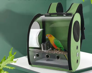 Cage de perroquet grand sac à dos pour animaux de compagnie à la main boîte de transport d'oiseaux Cage de perroquet sac à main taille grandes <span class=keywords><strong>Cages</strong></span> de perroquets - Product Image 4