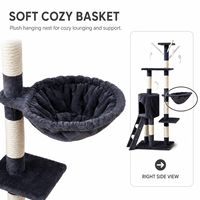 Arbre à chat d'intérieur en bois et peluche sur mesure fabriqué par le fabricant
