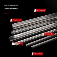 Tige acrylique transparente en verre organique, usinée sur mesure par extrusion, grand diamètre, cylindre solide en cristal, guide de lumière, découpe PMMA