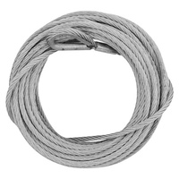 Kabel Baja Karbon Galvanis 6x12 Plus 7FC Fiber Core Fleksibel untuk Sheave, Panjang Potong Sesuai Pesanan
