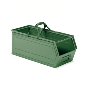 Contenedor Metálico Fami con Asas, Tamaño 3P4, Capacidad 18 Litros, Verde RAL6011, Almacenamiento de Herramientas - Product Image 3