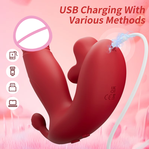 アプリ制御のローズバイブレーター、舌なめ回し刺激器、伸縮式ディルド、振動マッサージ、大人向けセックストイ - Product Image 6