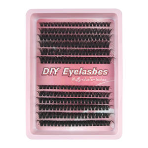 Kit d'<span class=keywords><strong>extension</strong></span> <span class=keywords><strong>de</strong></span> cils en bouquets DIY 8-16mm 20-100D, cils individuels pré-faits doux et naturels - Product Image 6