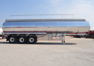Semirremolque cisterna de combustible y aceite cisterna de acero inoxidable de 3 ejes 45000L para Omán - Product Image 5