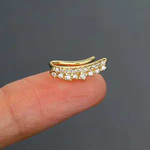 Orecchini a Cerchio con Zirconi a Forma di Farfalla e Cuore per Piercing all'Orecchio, Cartilagine, Helix, Daith, Conch, <span class=keywords><strong>Tragus</strong></span>, Gioielli da Donna, Idea Regalo - Product Image 6